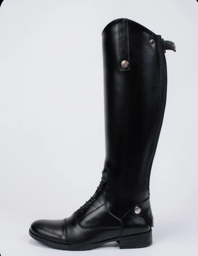 Сапоги для верховой езды нижний шнурок кожа