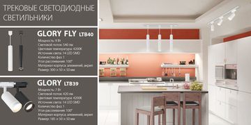 Новинки! Трековые светодиодные светильники Glory и Glory Fly. От компании Elektrostandard!