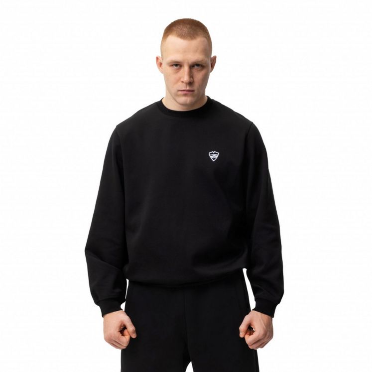 Свитшот Питерский Щит Лого, черный