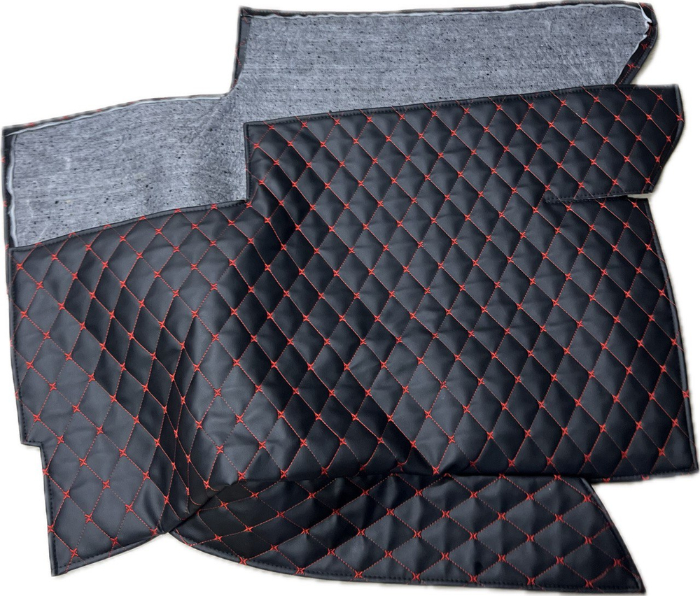 Коврики (утеплитель) под сиденья УАЗ 452 Буханка (красная нить Бабочка)