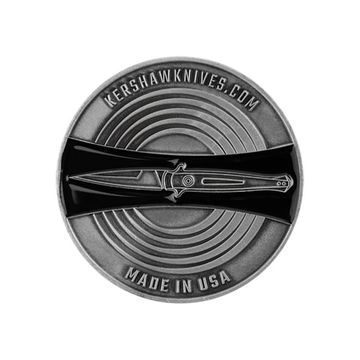 Складной нож Монета Kershaw Challenge Coin KCHALLENGECOINKER c клинком из стали , рукоять