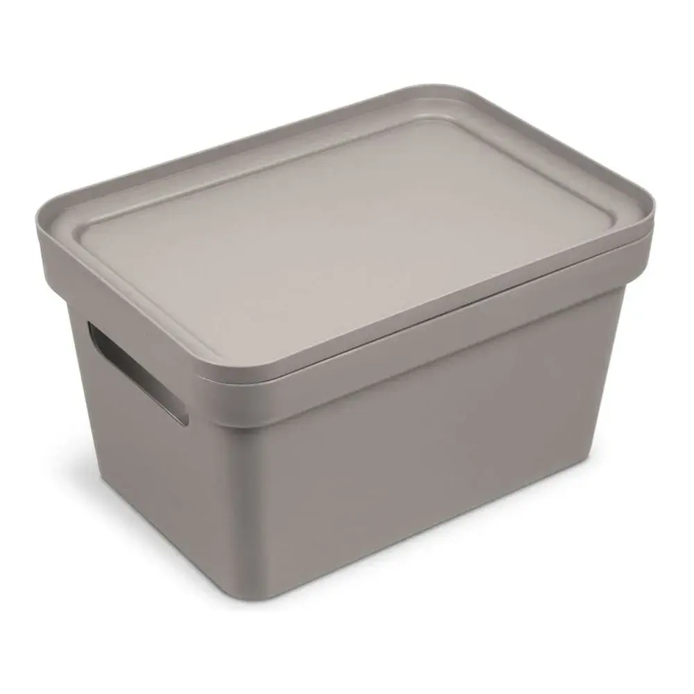 Коробка для хранения Фортуна 270х150 коричнево-серая (комплект 12 шт)