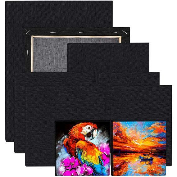 Qara kətan \ Black Blank Cotton 50 x x70 sm