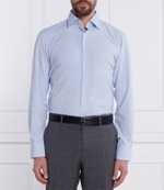 Рубашка P-JOE-kent-C1-222 BOSS BLACK - голубой(50510389)