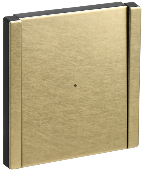 FORTE&PIANO Выключатель 1-клавишный проходной с индикацией 10А FP604M металл шампань IEK