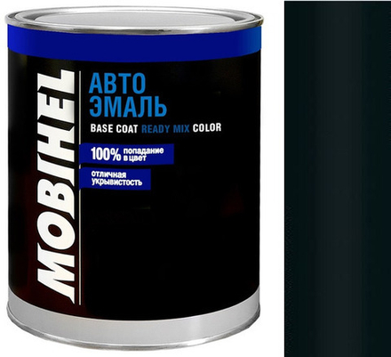 Автоэмаль Mobihel 000 черный матовый 1л