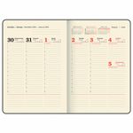 Еженедельник датированный 2025, 210х297 мм, А4, BRAUBERG "Imperial", под кожу, синий, 115944