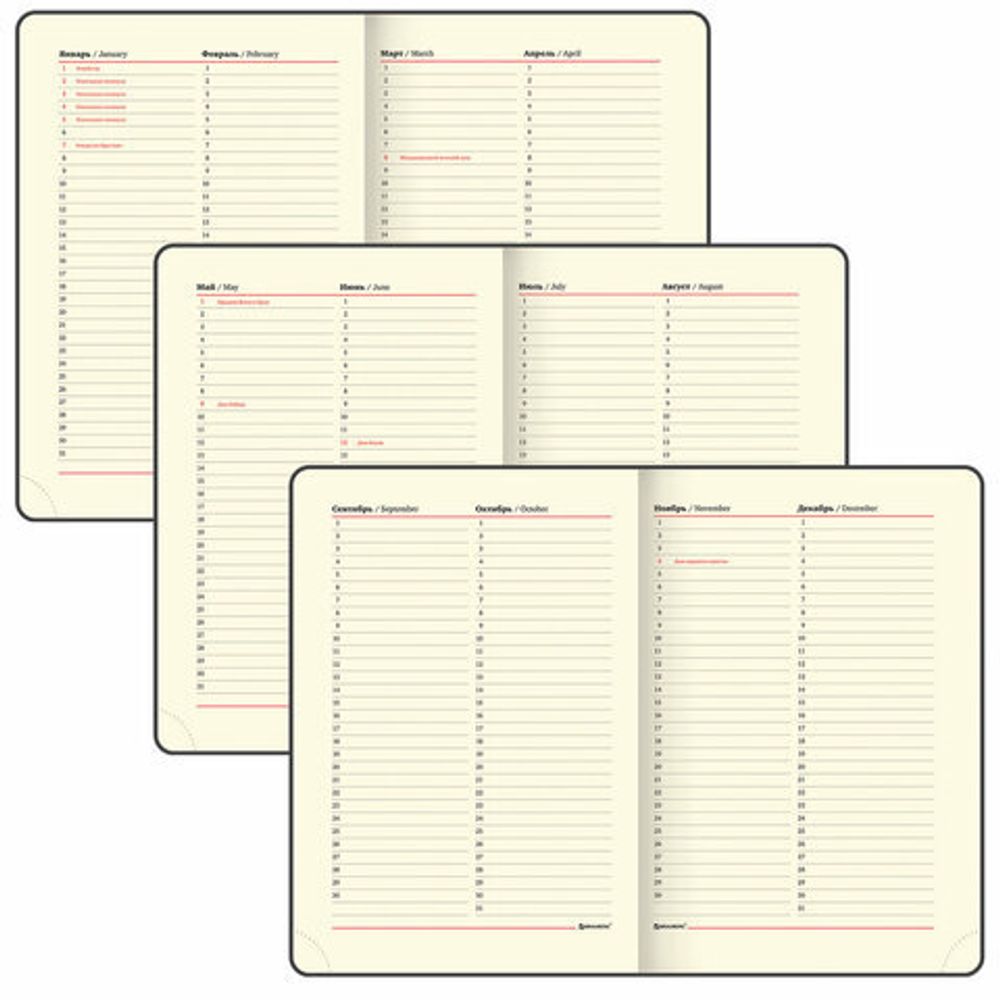 Ежедневник недатированный А5 (138х213 мм), BRAUBERG VISTA, под кожу, гибкий, 136 л., "Noir", 112009