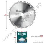 KRAFTOOL PRECISION 254х30мм 60Т, диск пильный по дереву