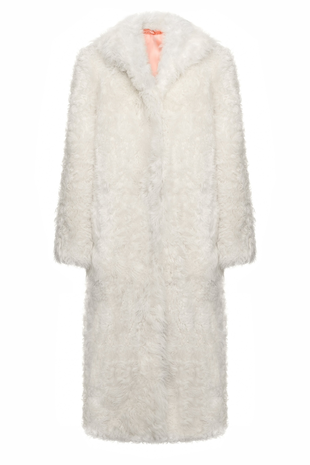 Длинная молочная шуба