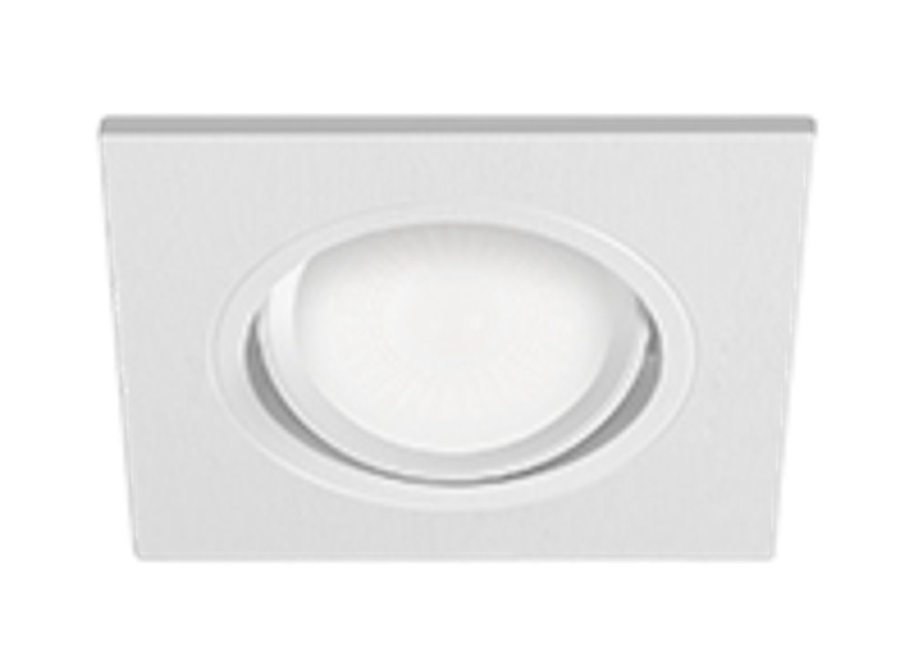 Светильник MR16 ZOOM квадрат белый, 93*80* мм, 100 шт/кор