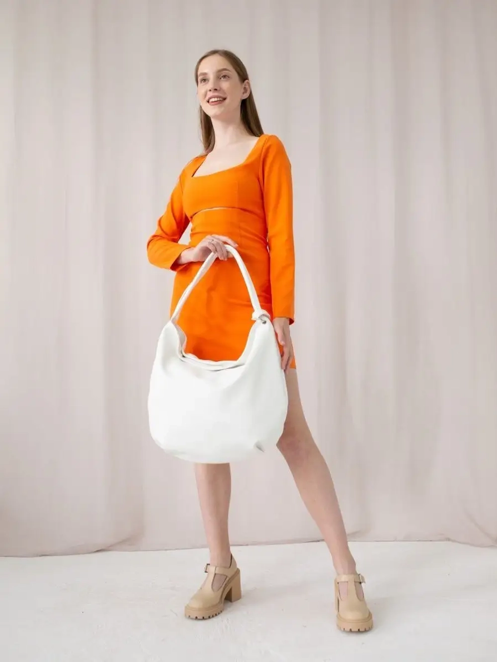 Сумка через плечо большая шоппер мешок