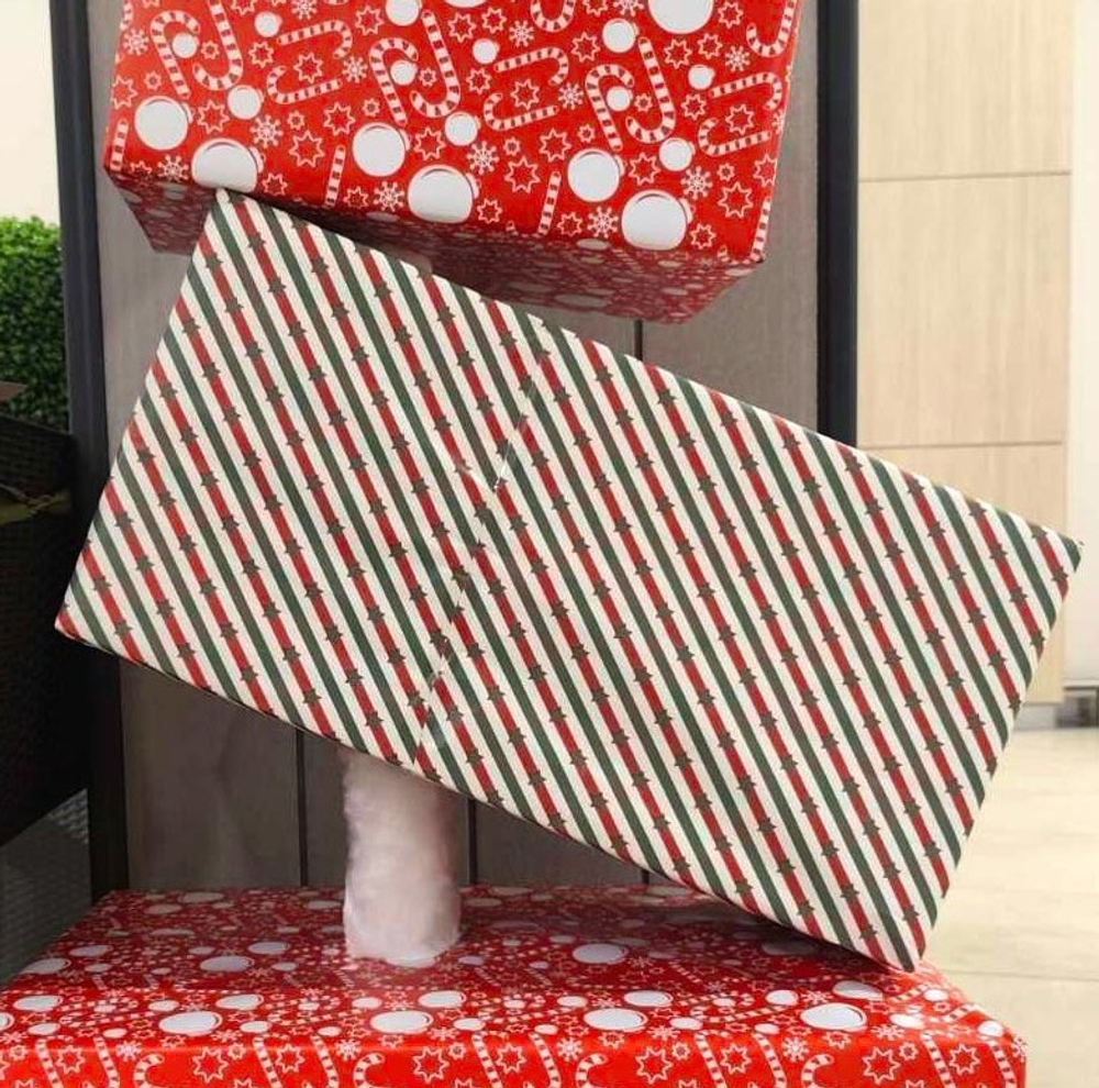 Бумага для оформления подарков Nyår, 70х300 см