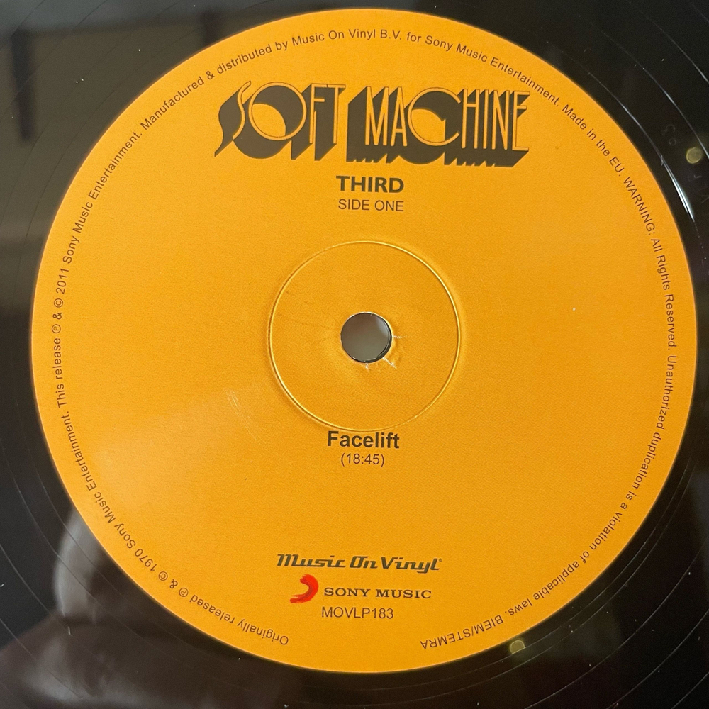 Винтажная виниловая пластинка LP Soft Machine Third (Европеский Союз 2004)