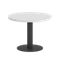 Home Office Стол журнальный круглый VR.SP-5-60.1G Белый Бриллиант/Металл Антрацит 600*600*453