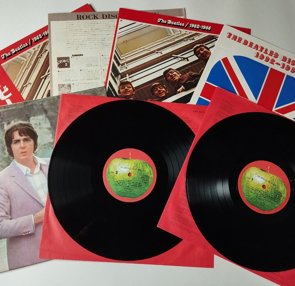 Винтажная виниловая пластинка LP The Beatles 1962-1966 (Japan 1973) (Obi, Booklet) I Want To Hold Your Hand