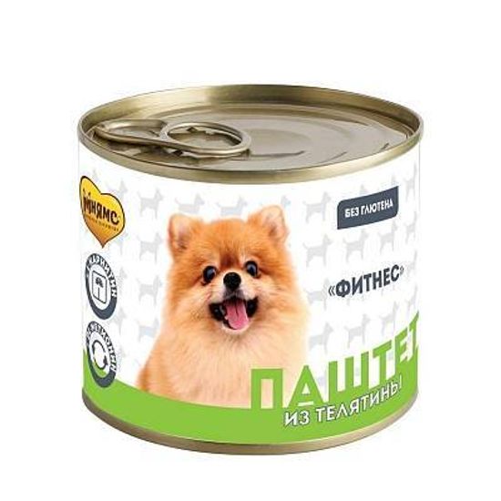 Мнямс консервы для собак всех пород "Фитнес" паштет из телятины