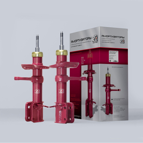 Стойка передняя ВАЗ 2190 Гранта Эластомаг комплект 2шт