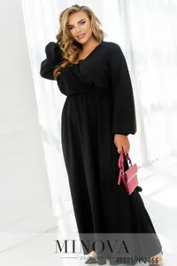 Платье 2466-черный Minova