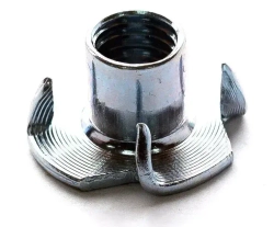 Гайка мебельная M8 20 шт, врезная, забивная, DIN 1624