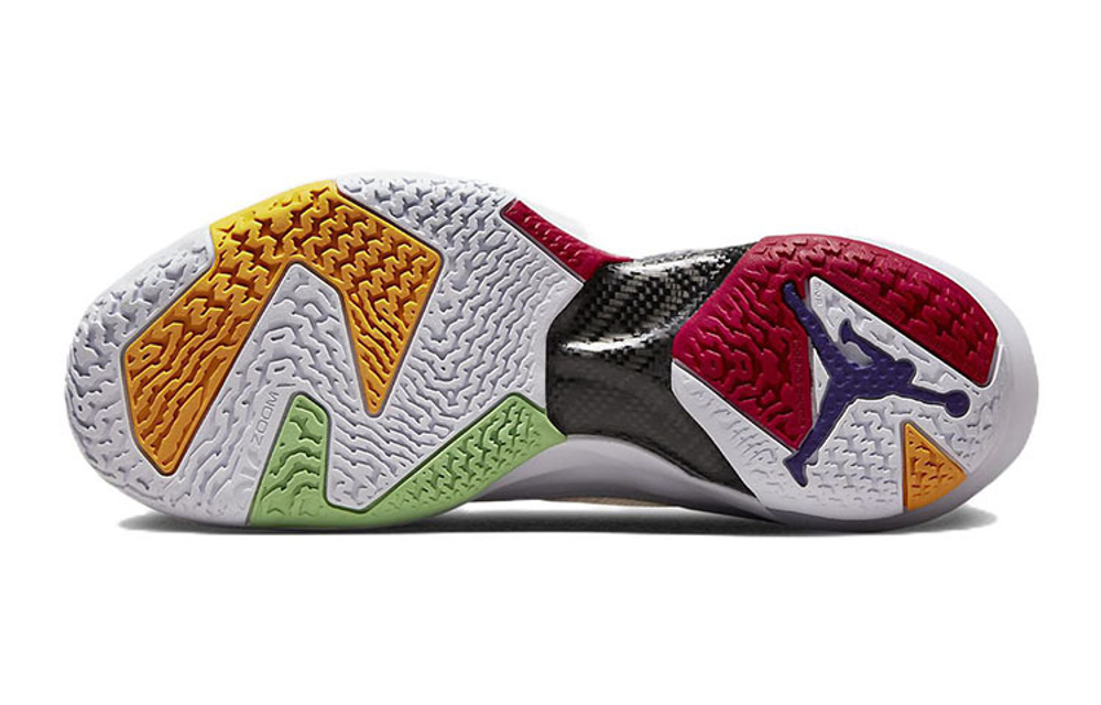 Big boy Jordan Air Jordan 37 Bugs Bunny actual Combat high-top basketball shoes white and red