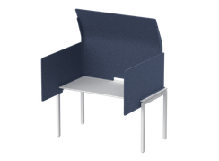 Кабина с высоким экраном-парусом и выступающими боковыми стенками 115х112х113