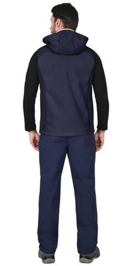 Жилет "Техно" (флис дублированный) синий (ЧЗ)