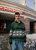 Купить Свитер БИЧ Пацанский зеленый Свитер БИЧ Пацанский зеленый