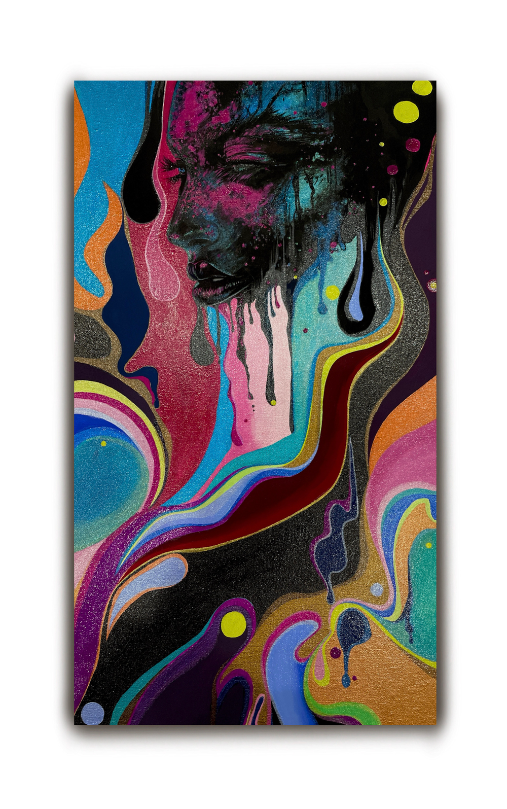 Девушка из красок