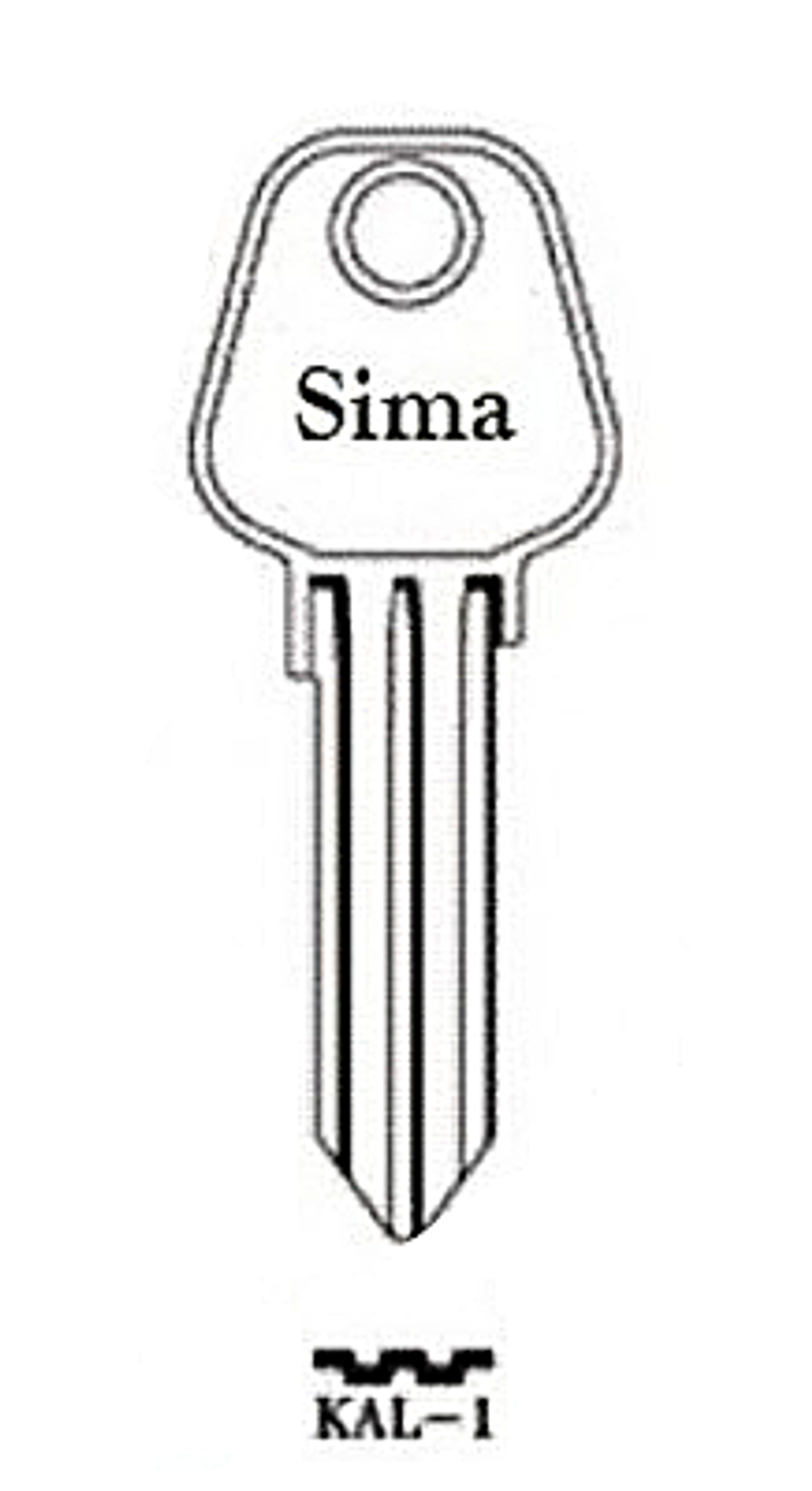 Заготовка английского ключа 10364 KAL-1_KLG1R_KLG2L_KLG1_x_X19 (Китай)