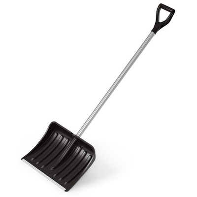 Лопата снеговая "Комфорт" 350*470мм с черенком d32 с наконечником