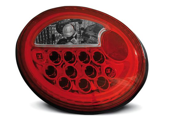 Задние фонари VW New Beetle red white led