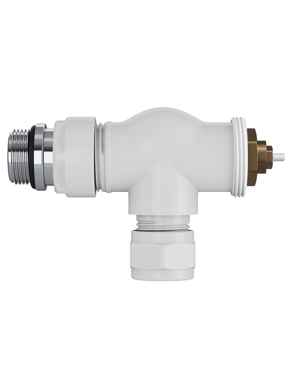 Набор термостатический осевой Royal Thermo Design Pro 15мм М30х1,5 (Белый)