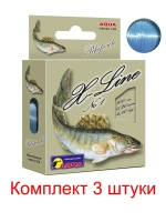 Полиэстровая леска X-Line Pikeperch (Судак) 0,16 мм 3 шт