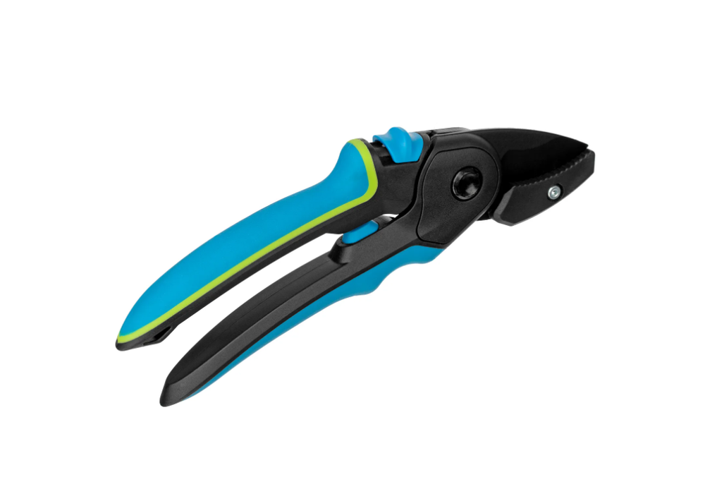 Секатор с наковальней Palisad 220 мм, регулировка захвата, трехкомпонентные рукоятки 604805