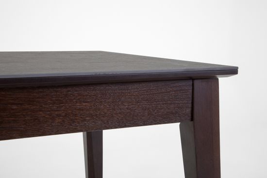 Стол Франк-М (дуб/нога венге/столешница керамика жемчуг)