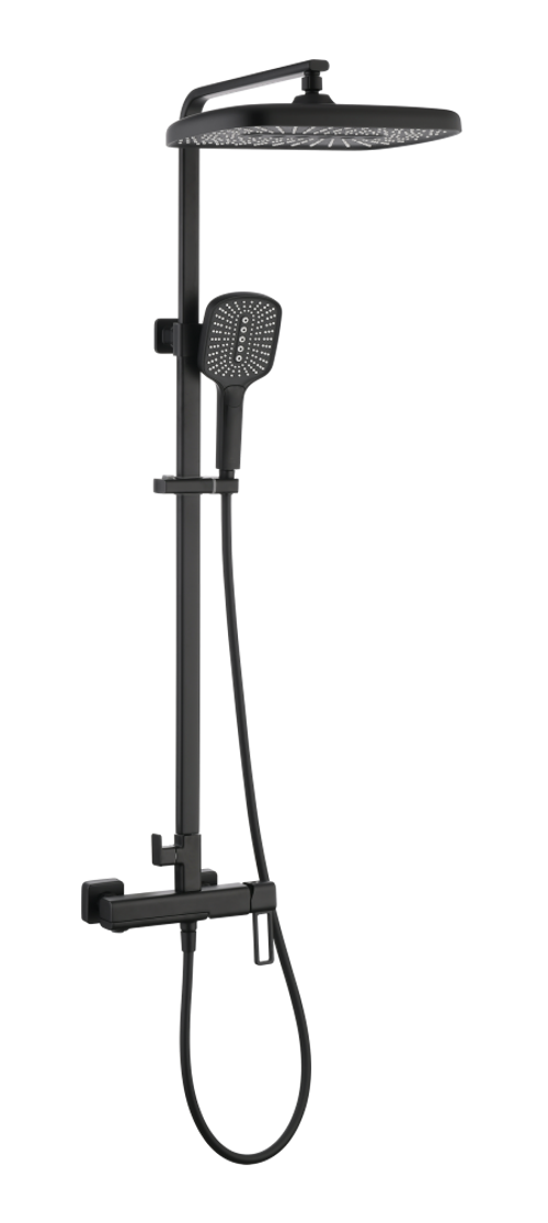 12163-C Душевая система (ЧЕРНЫЙ) GANZER (5/1шт)