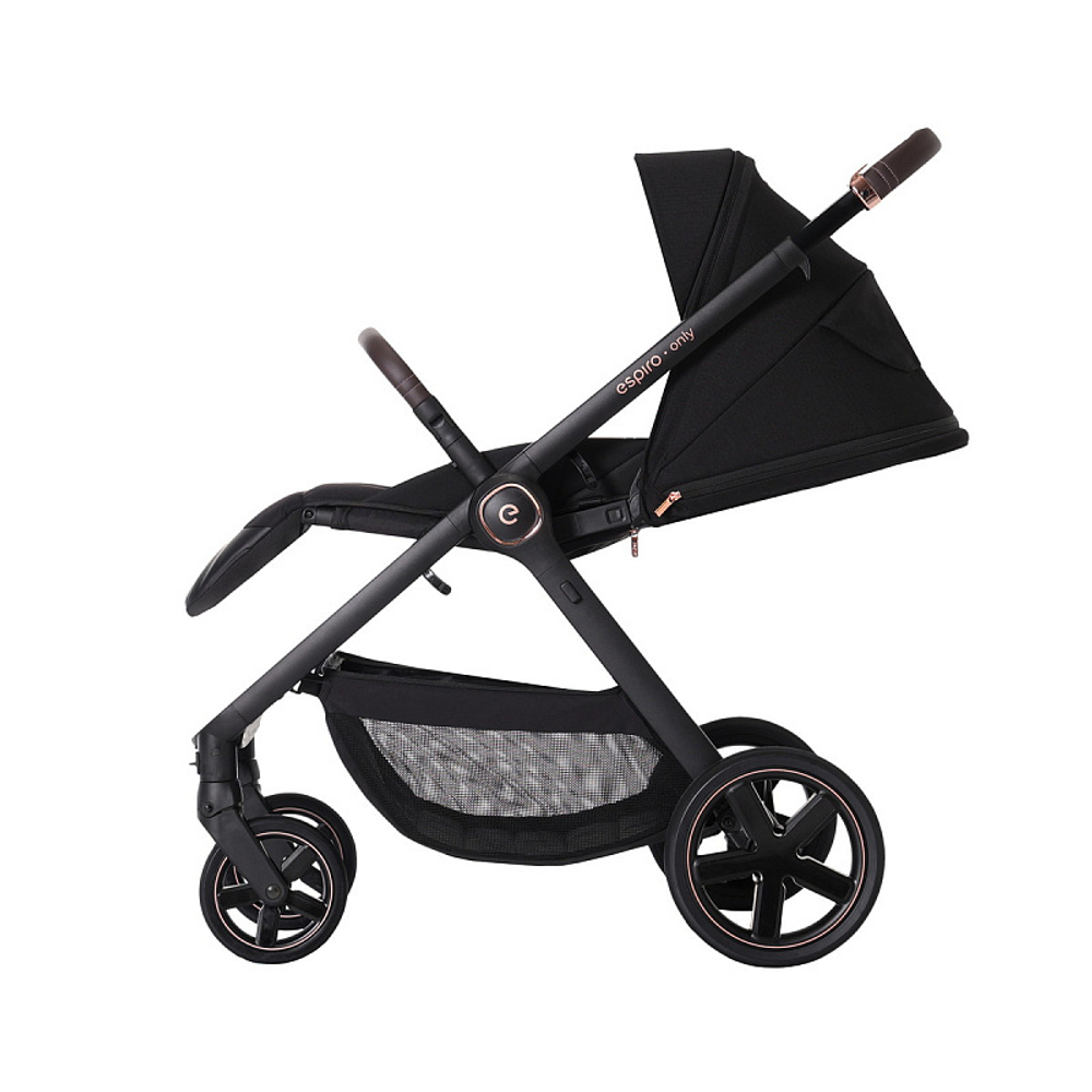 Детская коляска Espiro Only 3 в 1 2025 410 stylish black/Чёрный (Black 110)