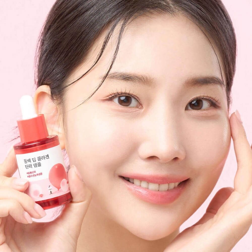 Укрепляющая коллагеновая ампула с камелией Round Lab Camellia Deep Collagen Firming Ampoule 30 мл