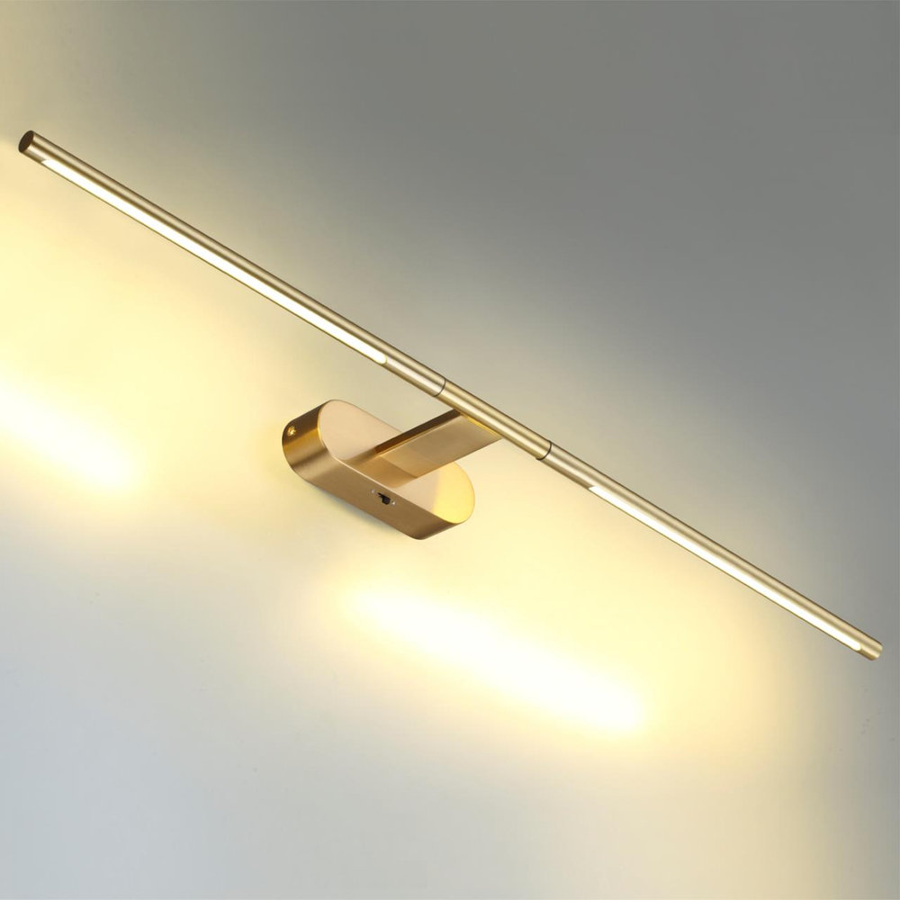 6635/9WL HIGHTECH ODL24 483 металл/античная бронза/акрил Настенный светильник IP20 LED 8W 3000K/3800K/5100K (перекл ч/з тумблер) 220V ALEDO