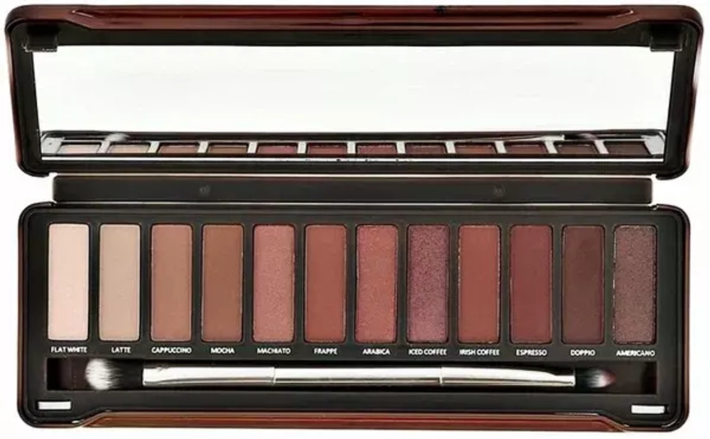EVELINE Eyeshadow Palette Тени для век 12 тонов CHARMING MOCHA (*3*12)