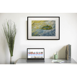 Картина авторская акварельная в паспарту 40х50 см на стену для интерьера "Иван Купала"