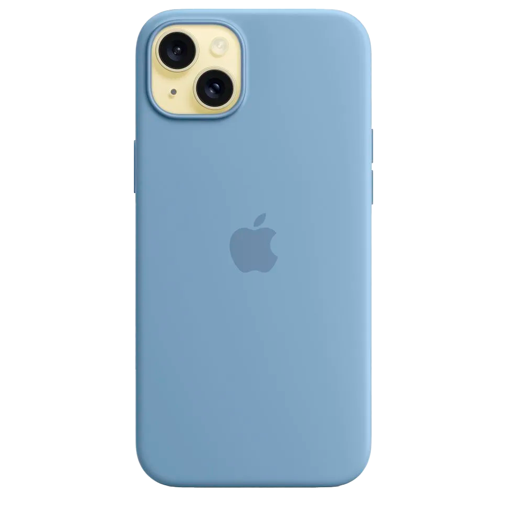 Силиконовый чехол с поддержкой MagSafe Apple Silicone Case для iPhone 15 Plus, Winter Blue (Зимняя синева)