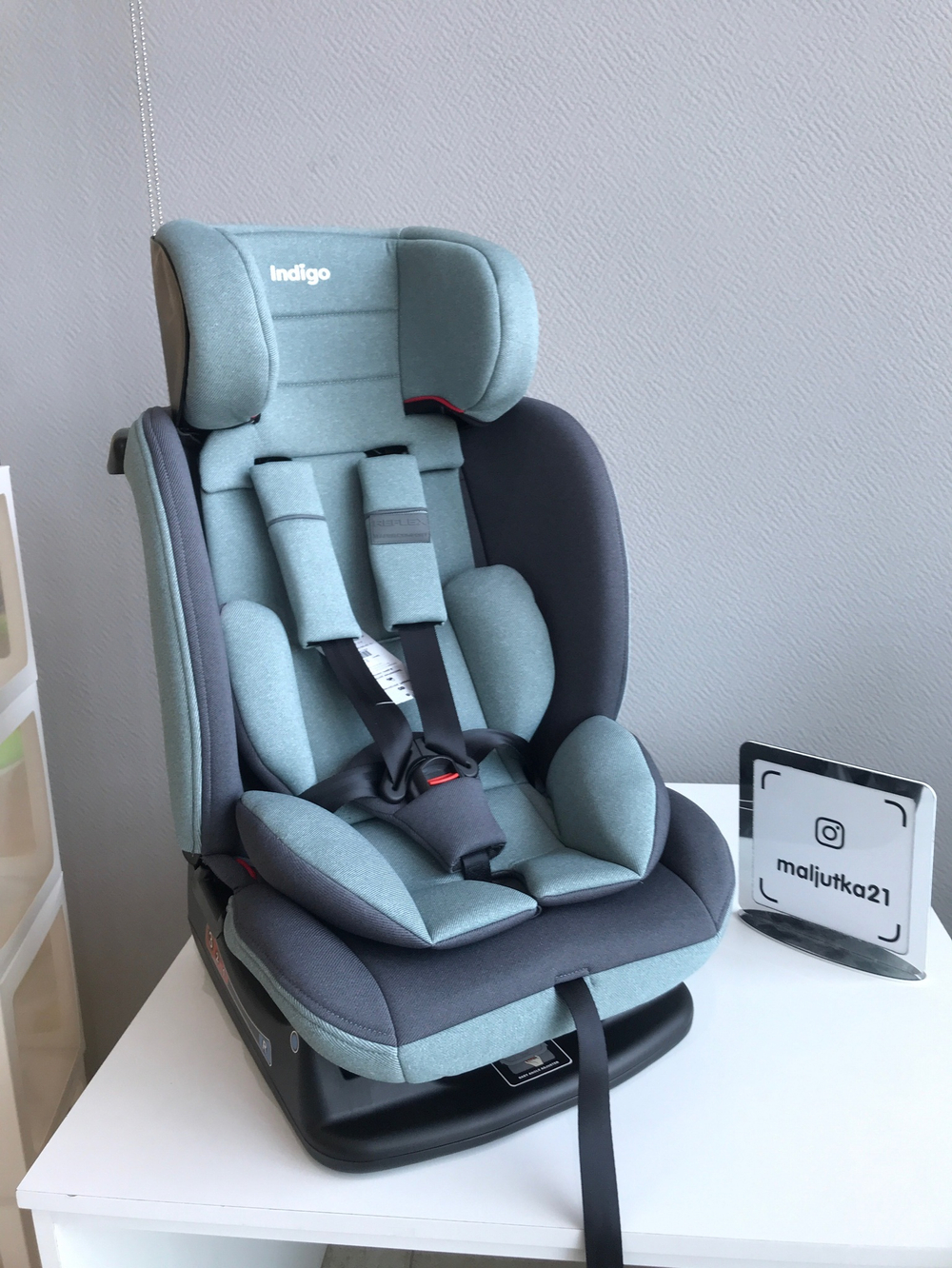 Автокресло REFLEX, AY913, группа 0+1+2+3 (0-36 кг), (Indigo) (зеленый-серый)