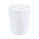 Подставка для зубных щеток Призма белый