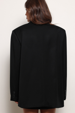 Жакет двубортный черный