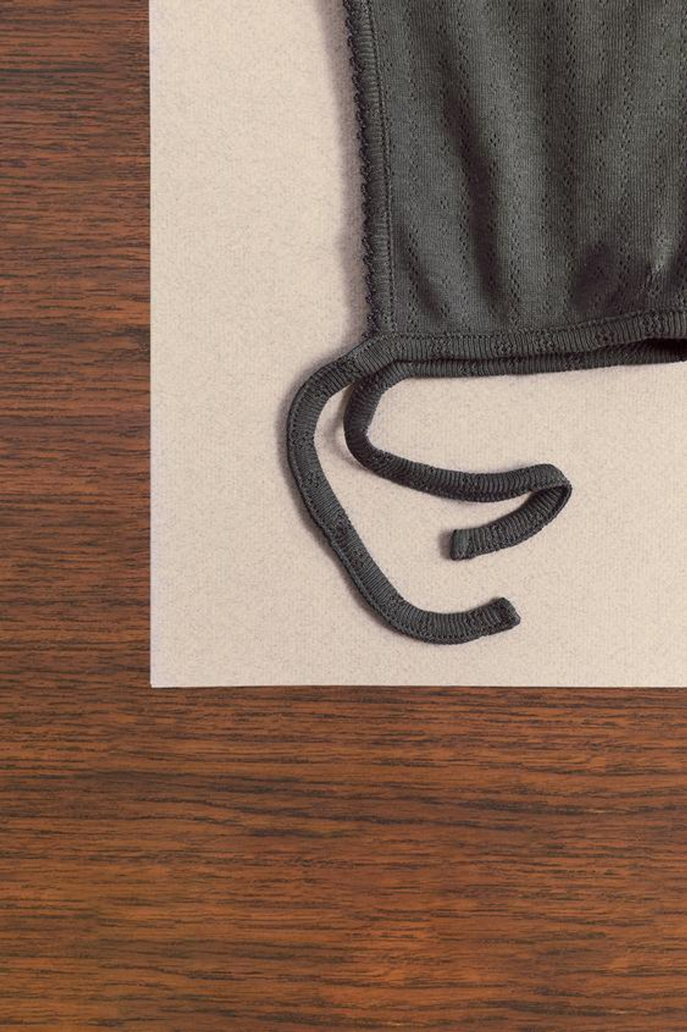 ZARA TIMELESS - ЧЕПЧИК ИЗ АЖУРНОГО ТРИКОТАЖА, АНТРАЦИТОВО-СЕРЫЙ