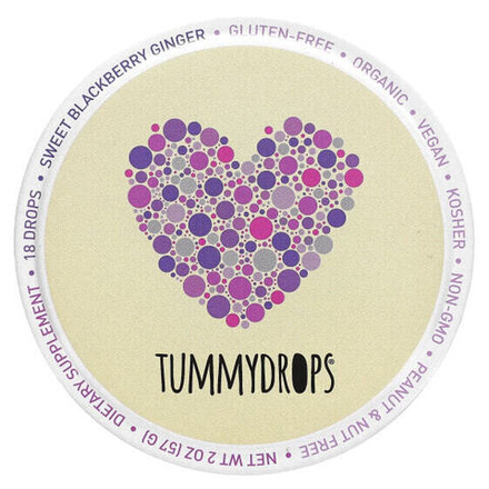 Для пищеварительной системы Tummydrops, Сладкий ежевика и имбирь, 18 капель, 57 г (2 унции)