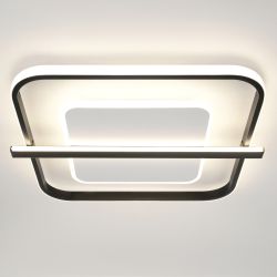 Светильник потолочный светодиодный ЭРА Модерн Franco CLL-1-107-RC BK с ДУ 107W 3000-6000K черный | Светильники SPB-6 с ДУ