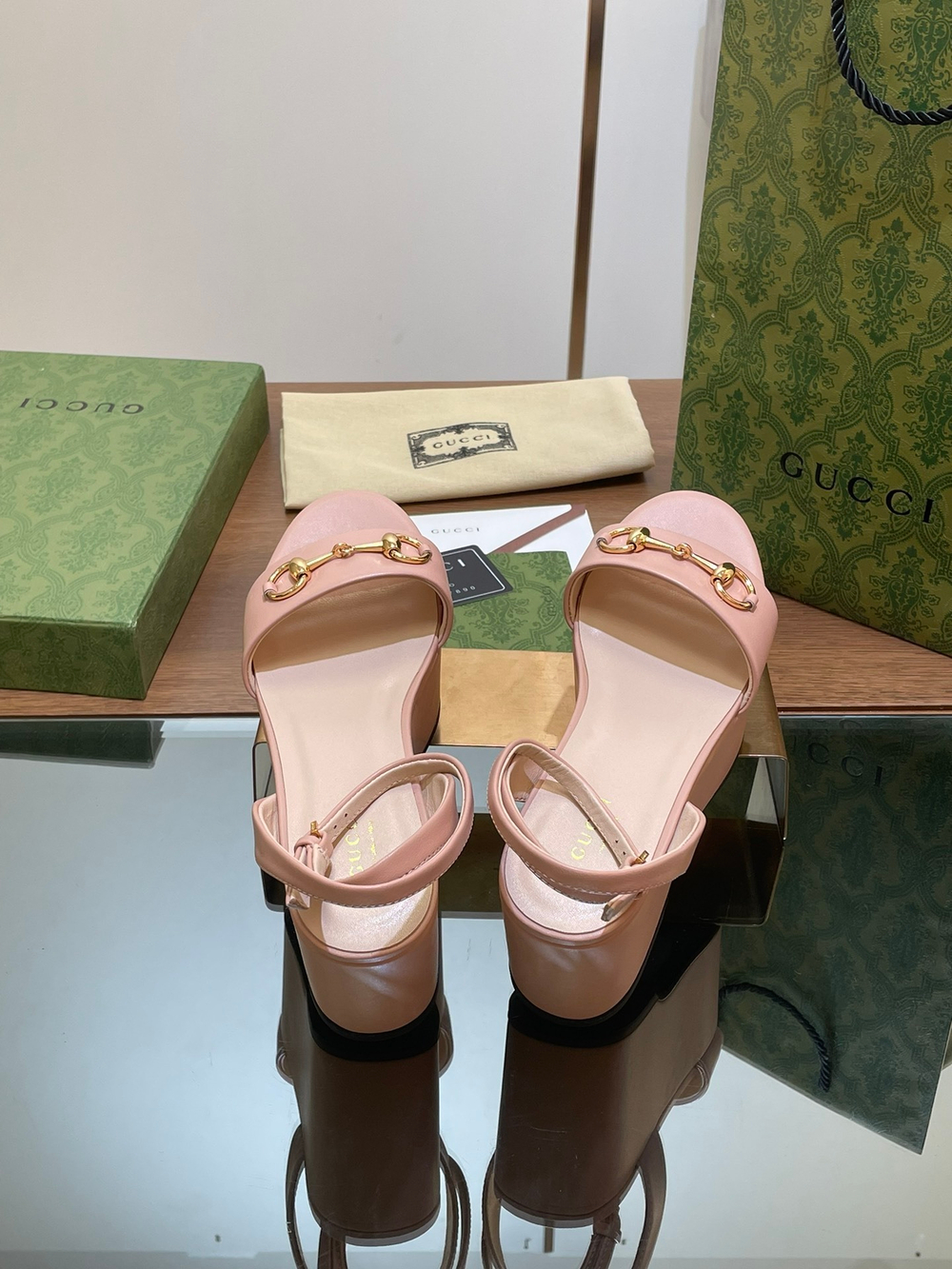 Gucci Horsebit Flatform Sandal
